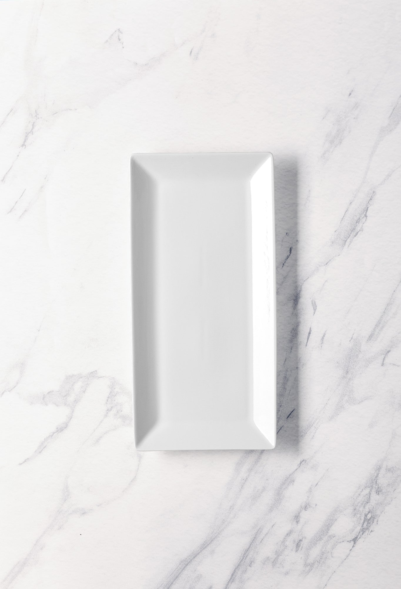 Rectangle Plate | Porcelain, Ivory | Set of 6