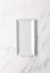 Rectangle Plate | Porcelain, Ivory | Set of 6
