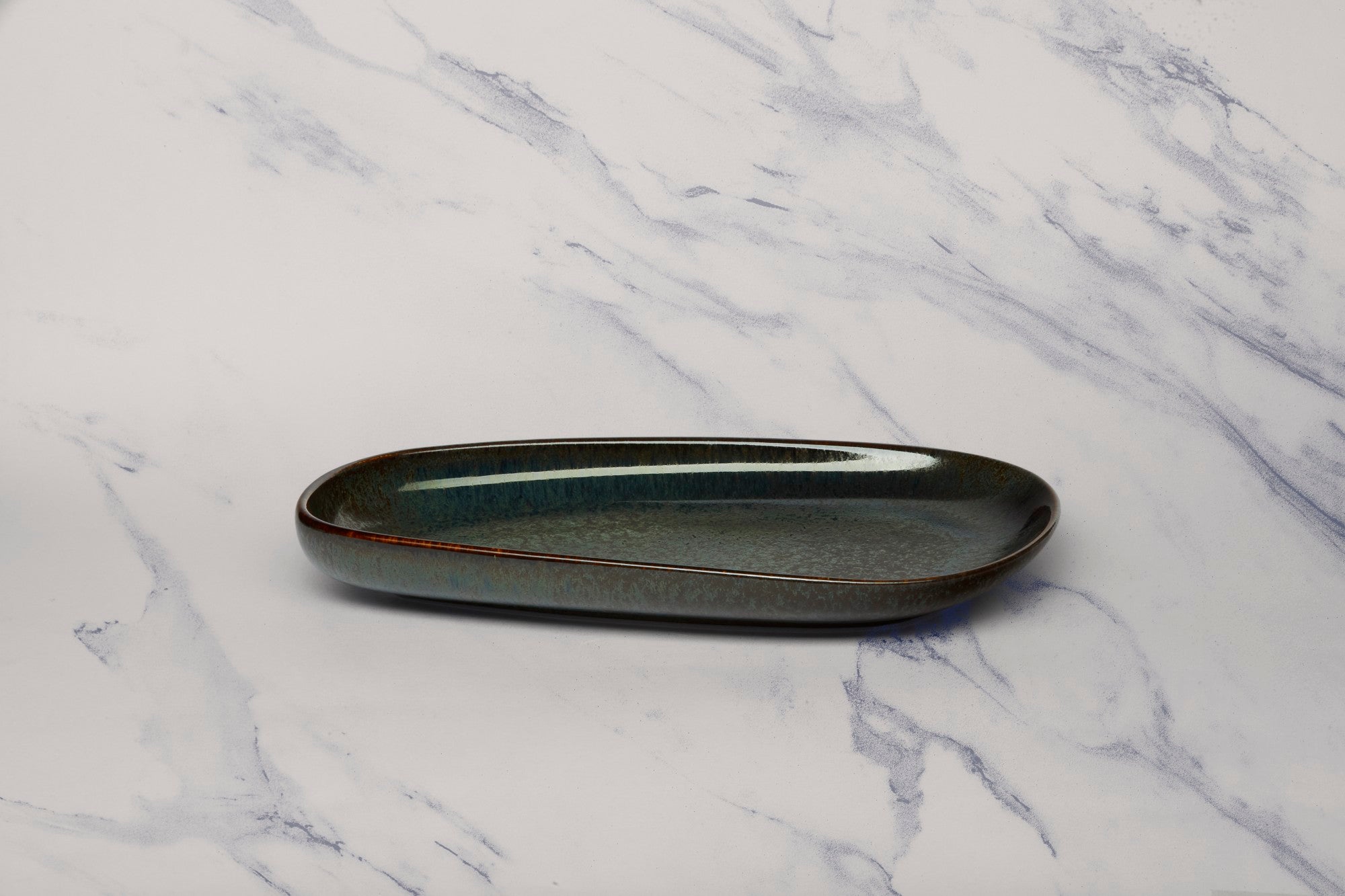 Porcelain Upala Plate, 10.7x6.1" | Set of 8