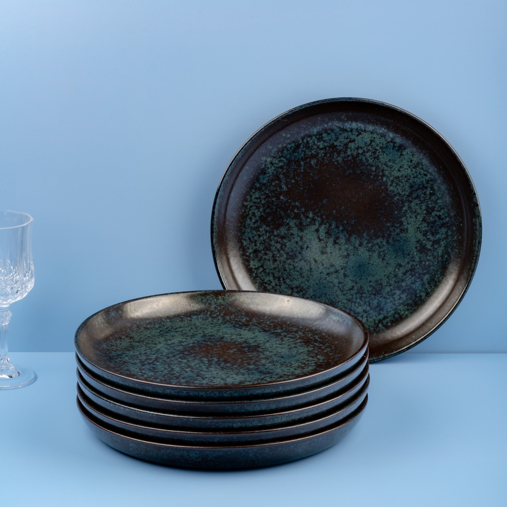Porcelain Flat Plate | Dinner Plate | Set of 6