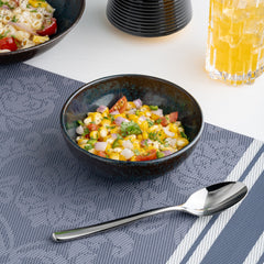 Porcelain Non Stackable Bowl | Reactive Equinox, Set of 8