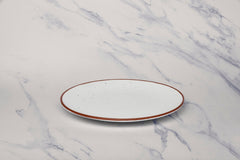 Porcelain Plate | Vital Coupe Round Rimless Plate | Set of 6