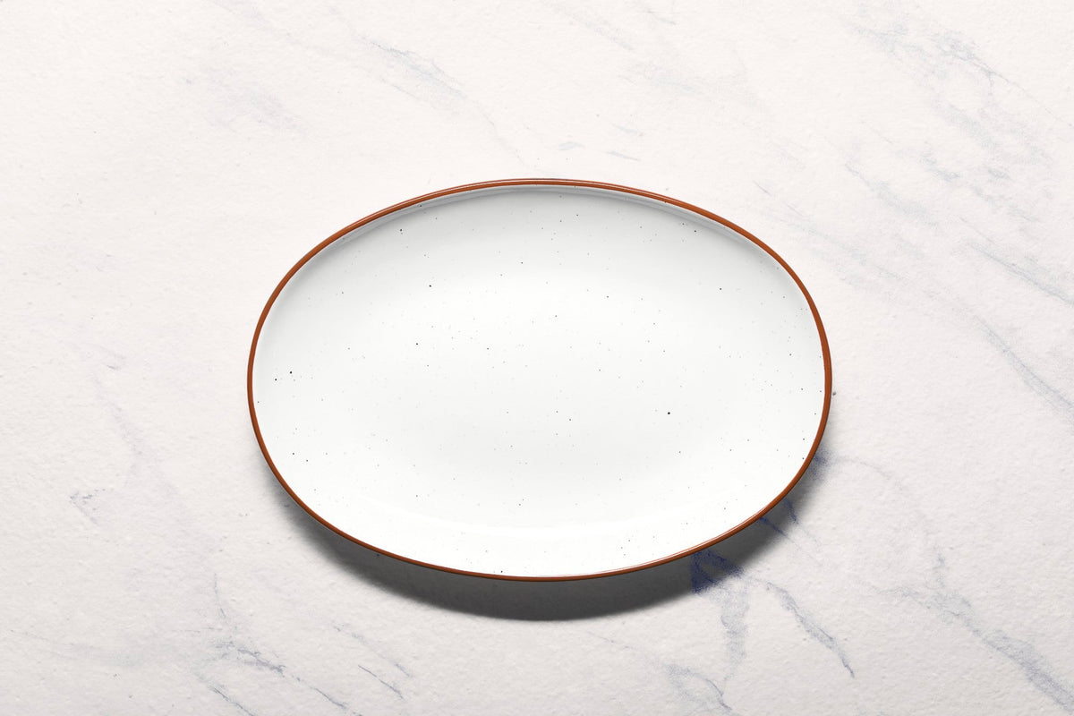 Porcelain Oval Plate | Vital Coupe Oval Platter, Pack of 6