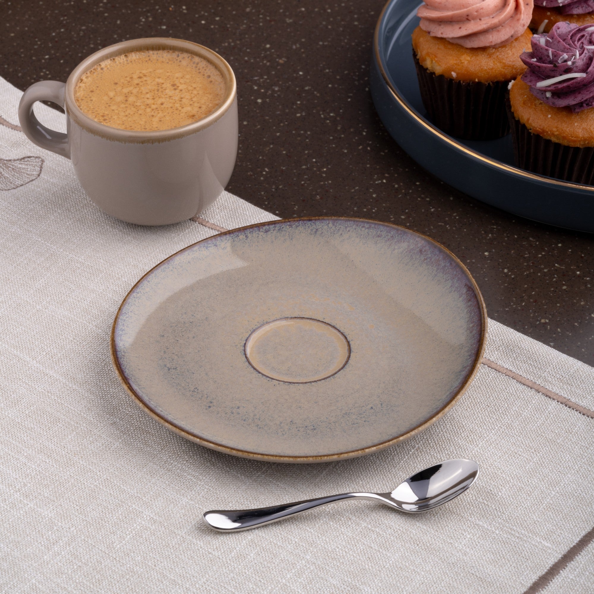 Porcelain Saucer | Vital Coupe Elevated Tea Saucer | 12 Pcs
