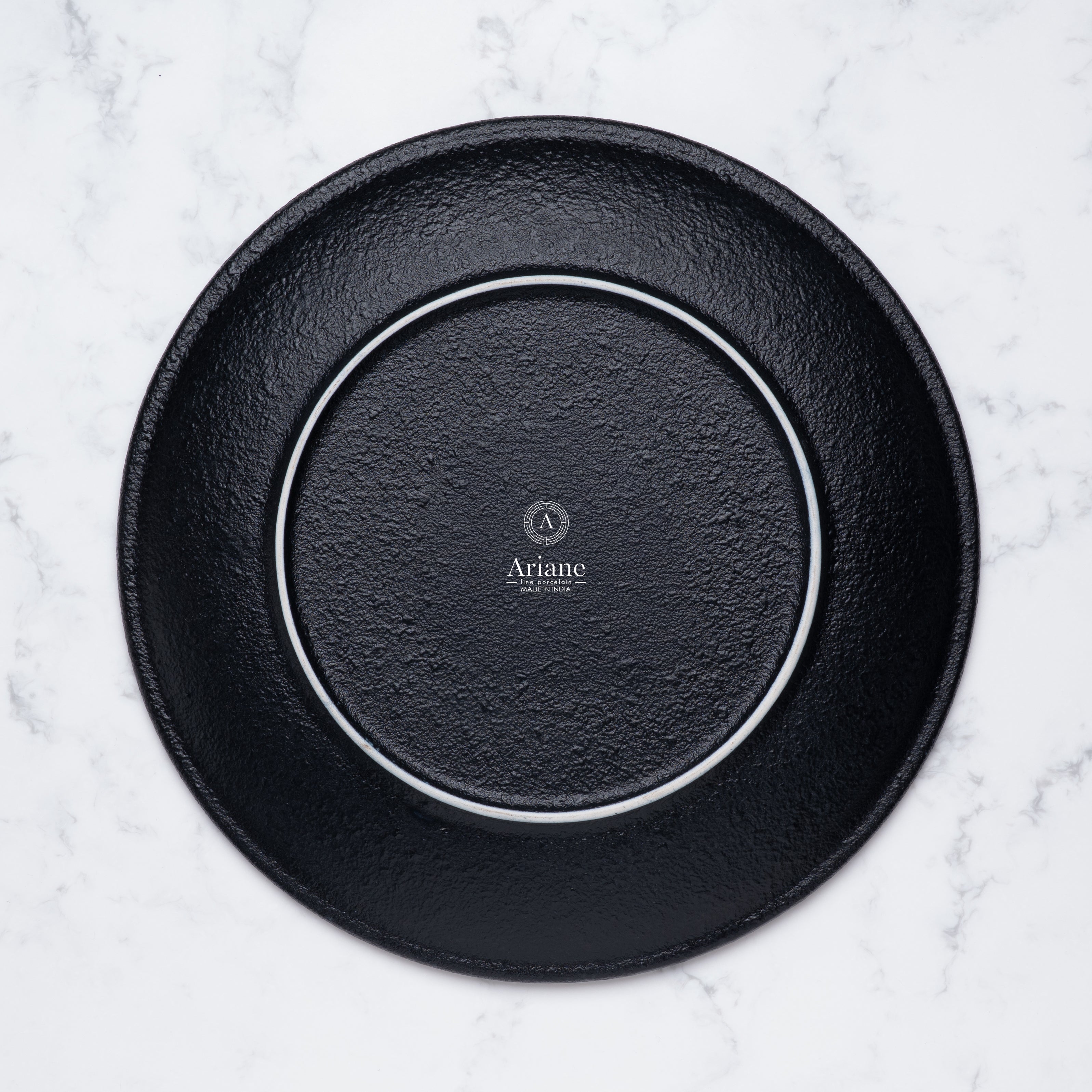 Porcelain Round Rimless Plate, 10.62" | Set of 6
