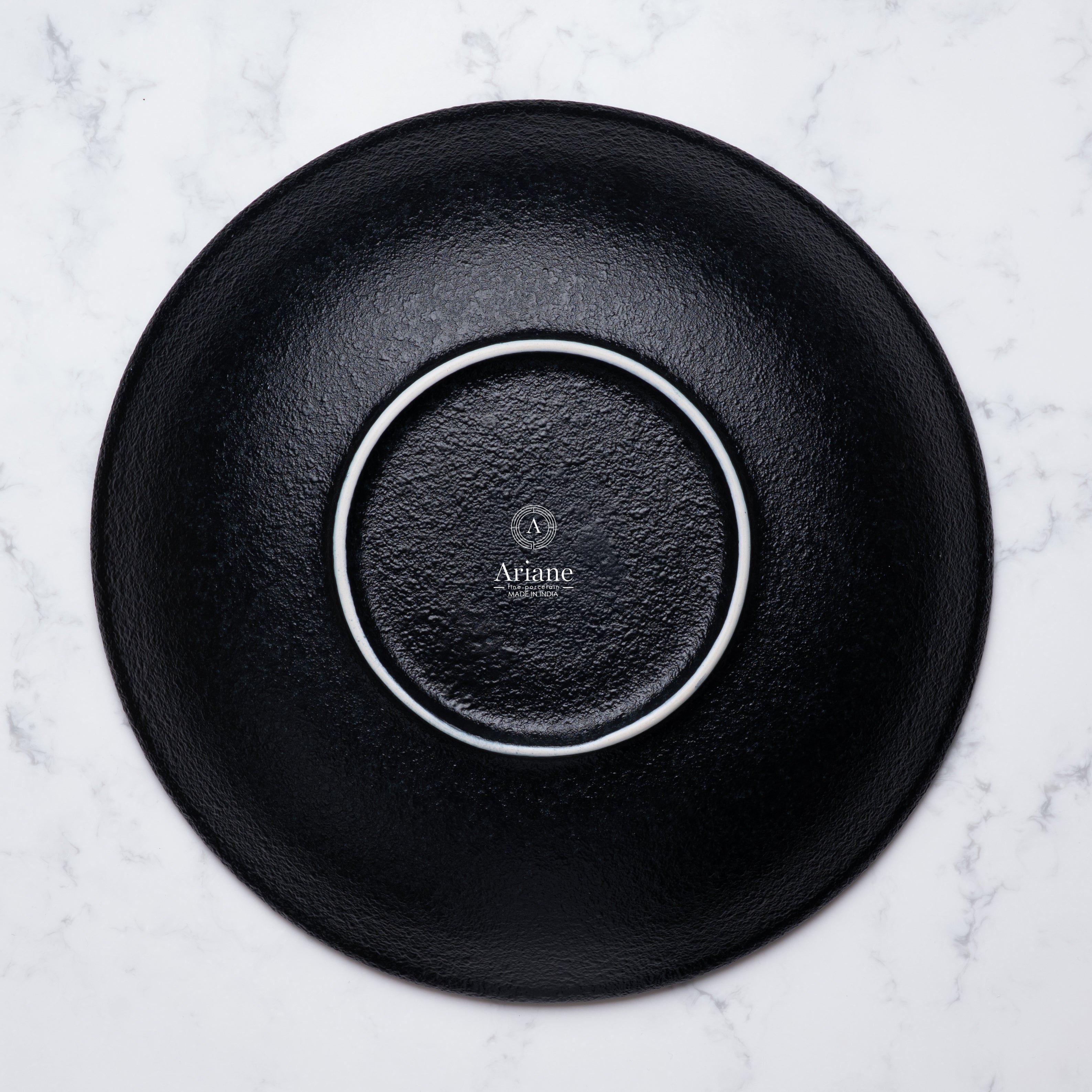 Round Wok Deep Plate | 11" | Porcelain, Pack  of 6