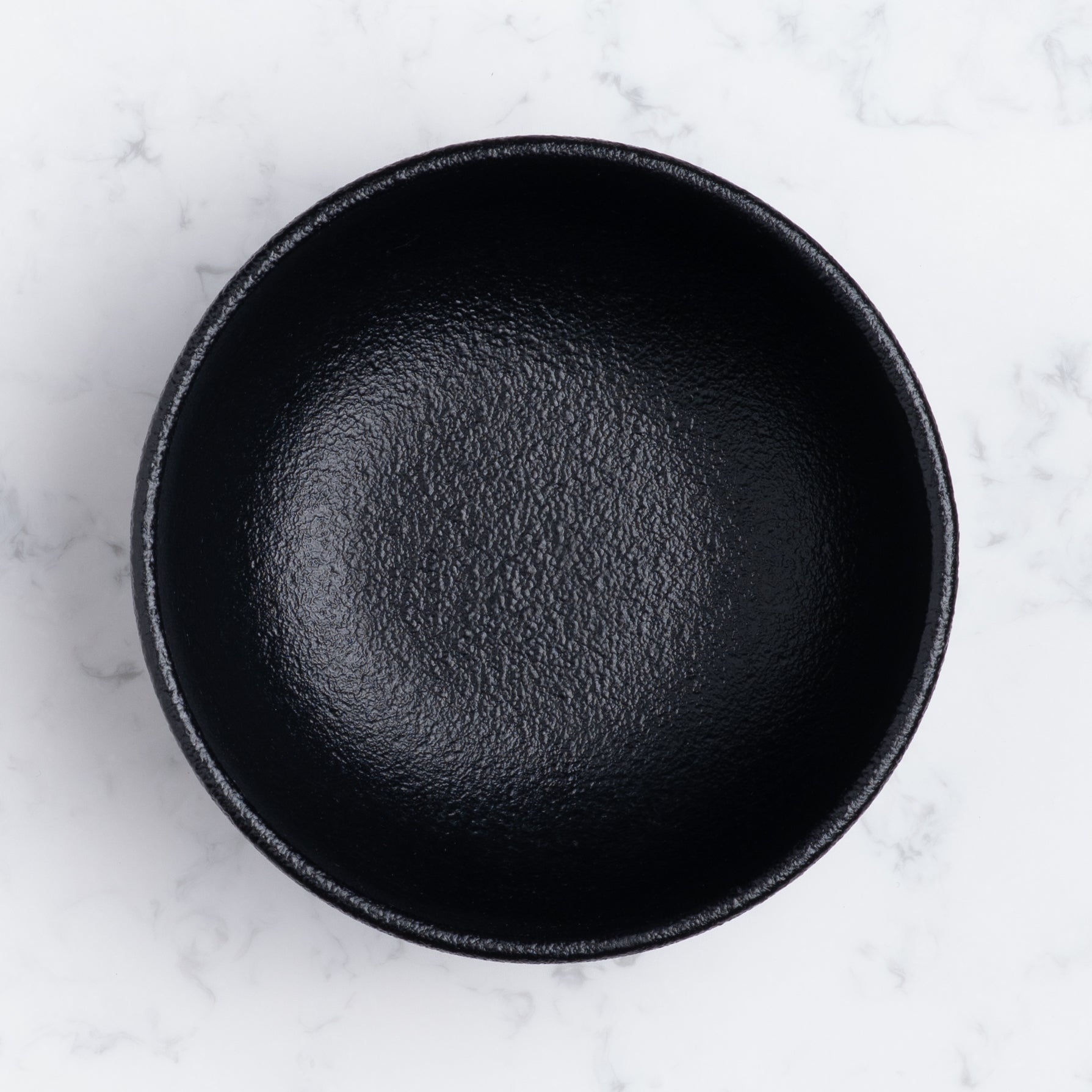 Porcelain Non Stackable Bowl | Black | Set of 8