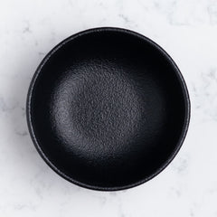 Porcelain Non Stackable Bowl | Black | Set of 8