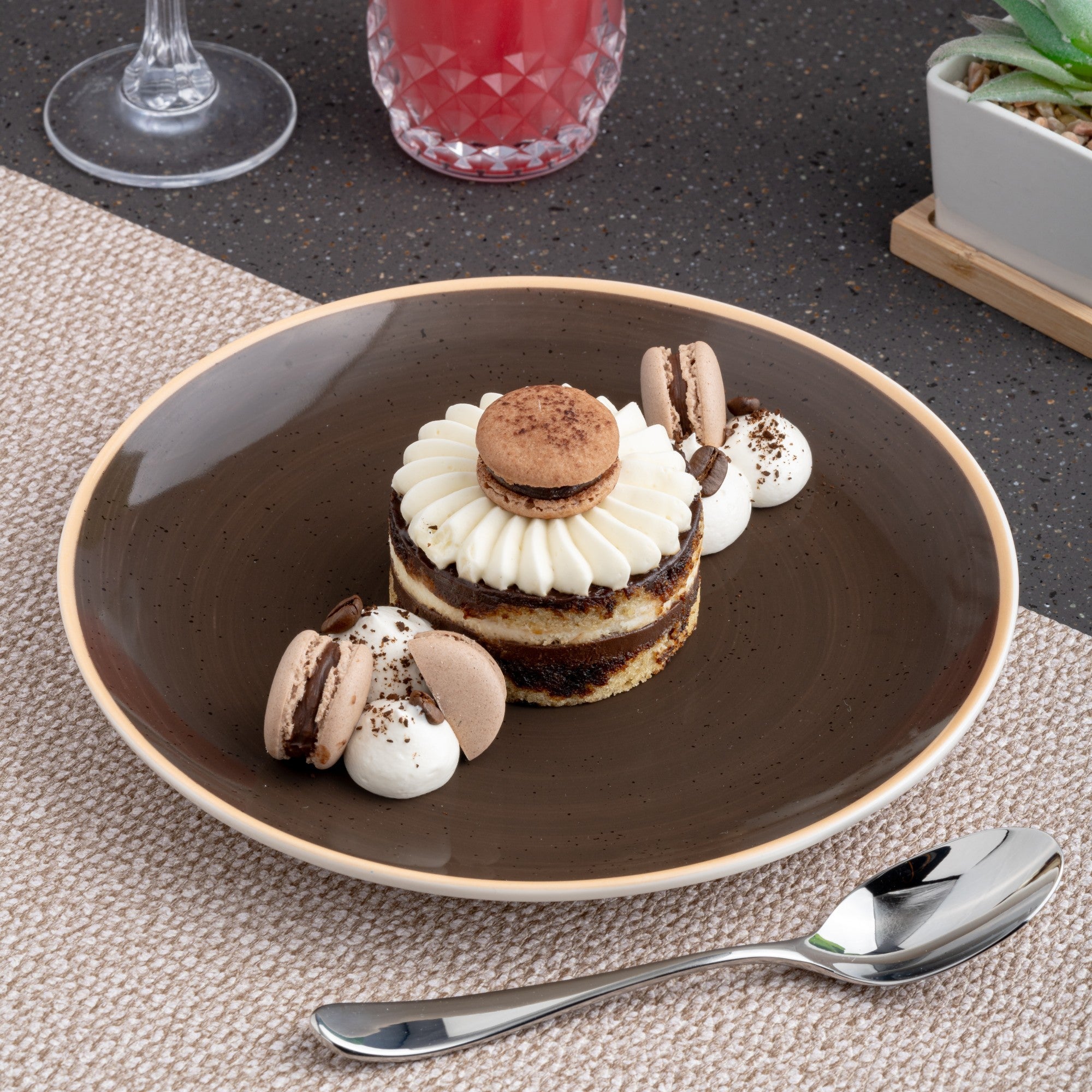 Porcelain Rimless Plate | Vital Coupe Round Plate, Set of 12