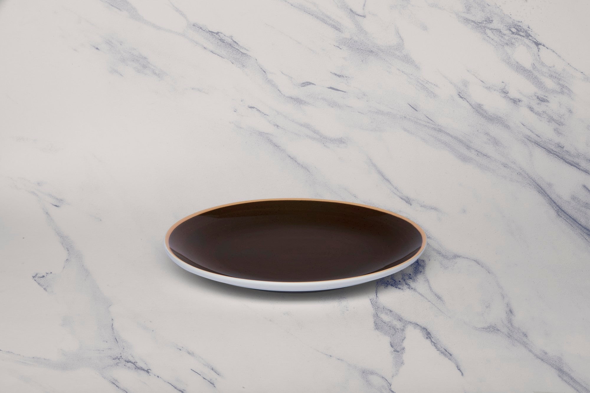 Porcelain Rimless Plate | Vital Coupe Round Plate, Set of 12