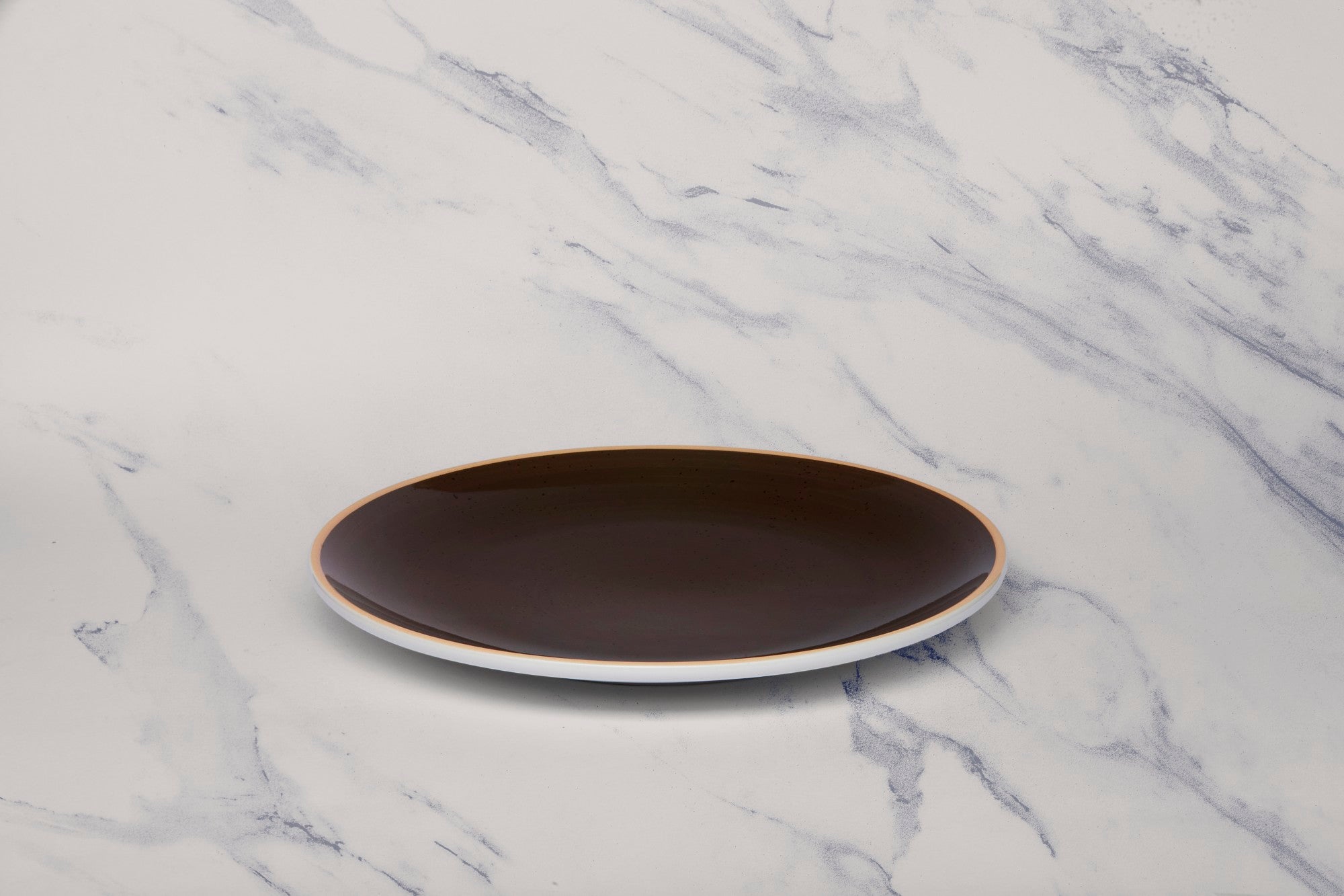 Porcelain Rimless Plate | Vital Coupe Round Plate, Set of 6