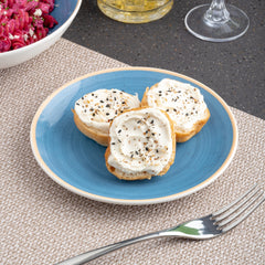 Porcelain Rimless Plate | Vital Coupe Round Plate, Set of 12