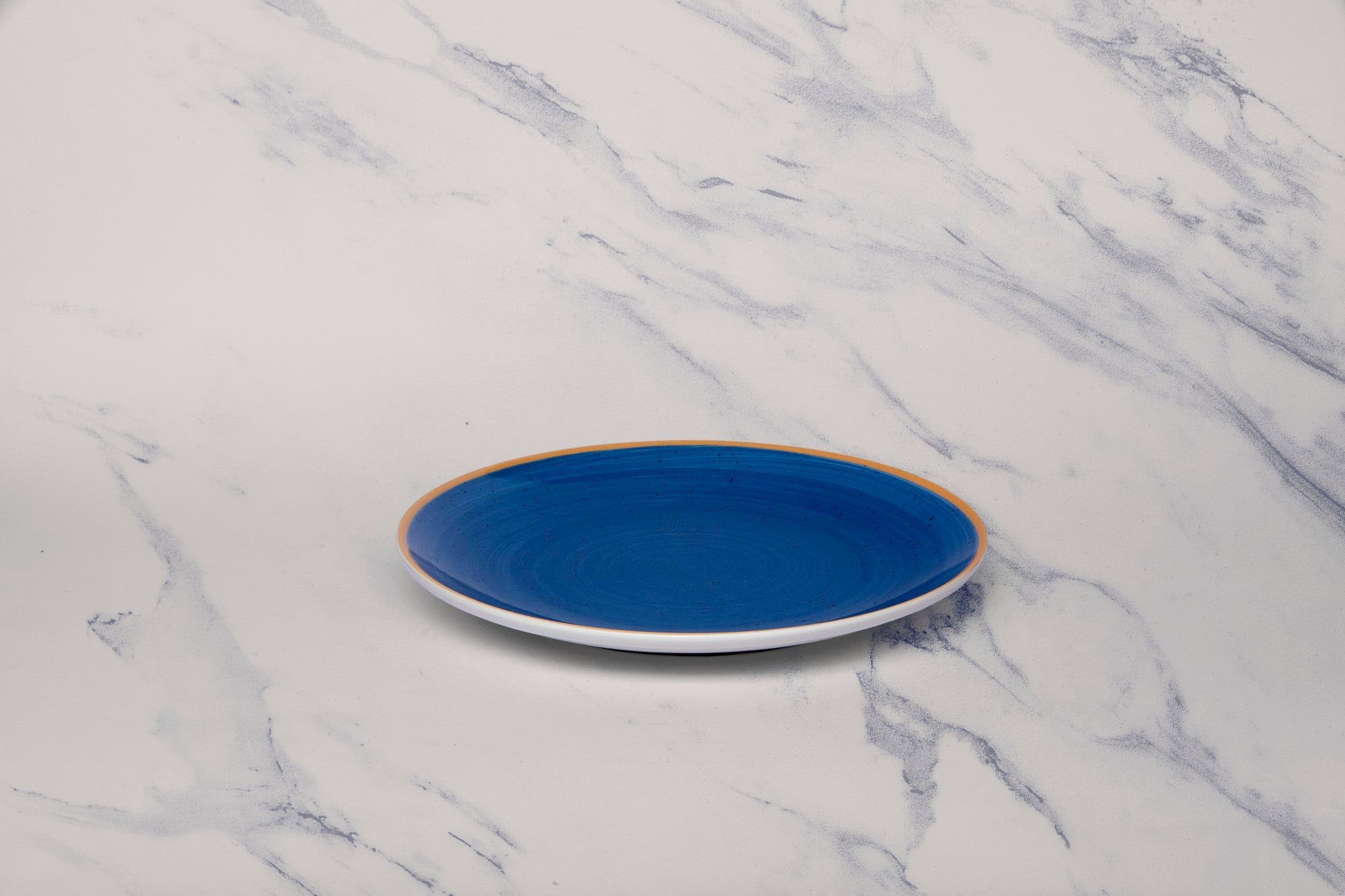 Porcelain Rimless Plate | Vital Coupe Round Plate, Set of 12