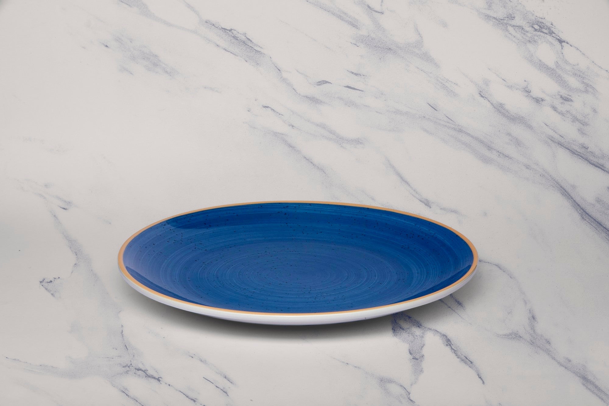 Porcelain Rimless Plate | Vital Coupe Round Plate, Set of 6