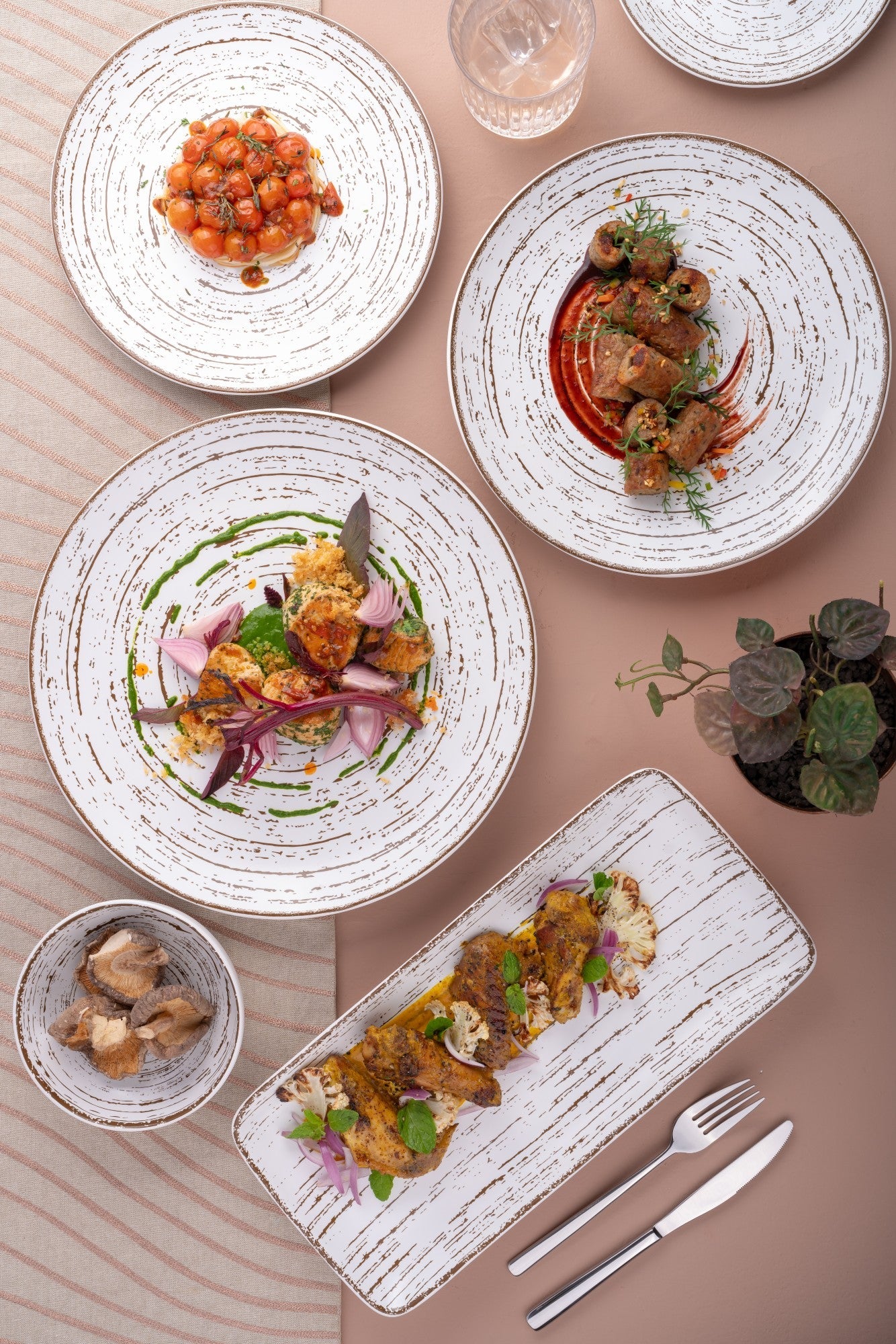 Porcelain Plate | Vital Coupe Round Rimless Plate | 6 Pcs