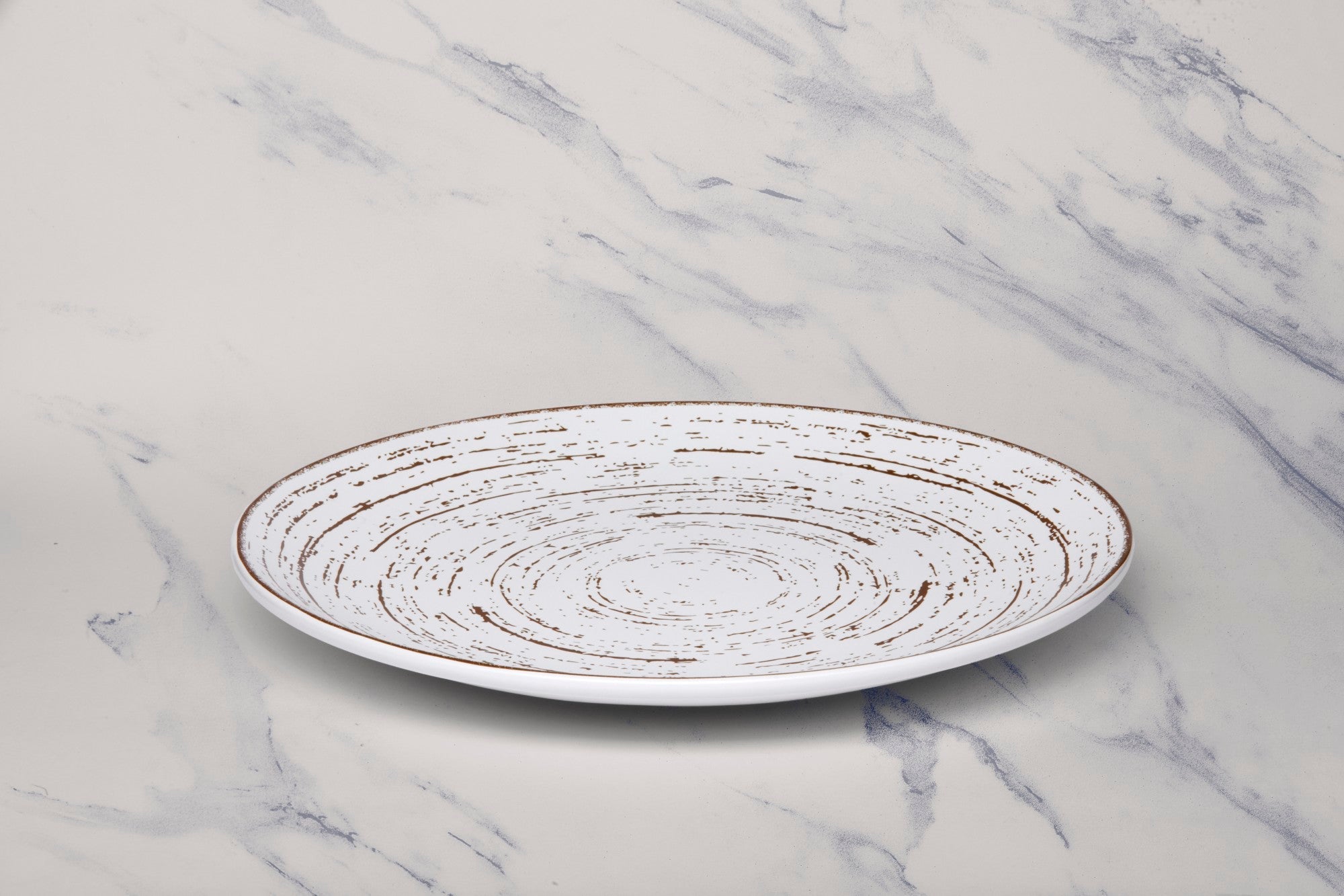 Porcelain Plate | 12" Vital Coupe Round Rimless Plate, 6 Pcs