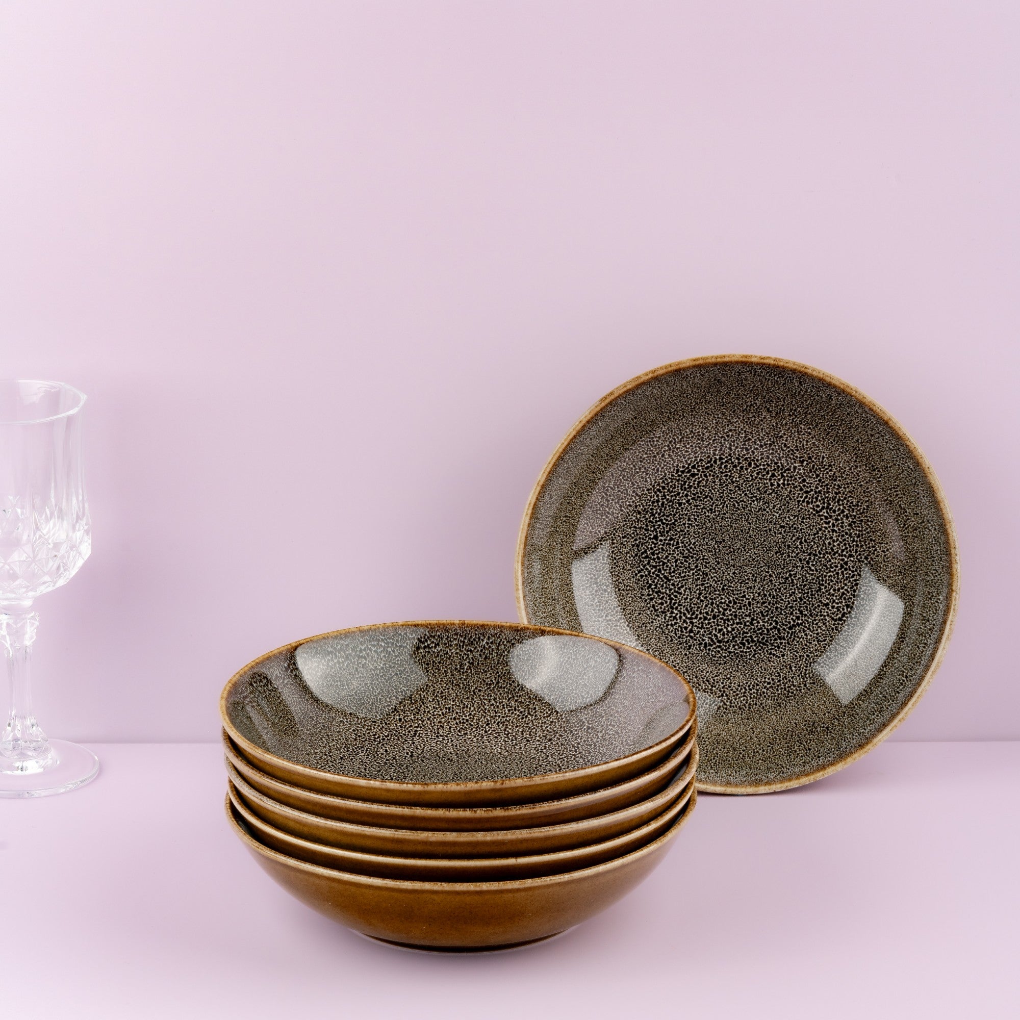Porcelain Deep Plate | Vital Coupe Round Plate | Set of 6