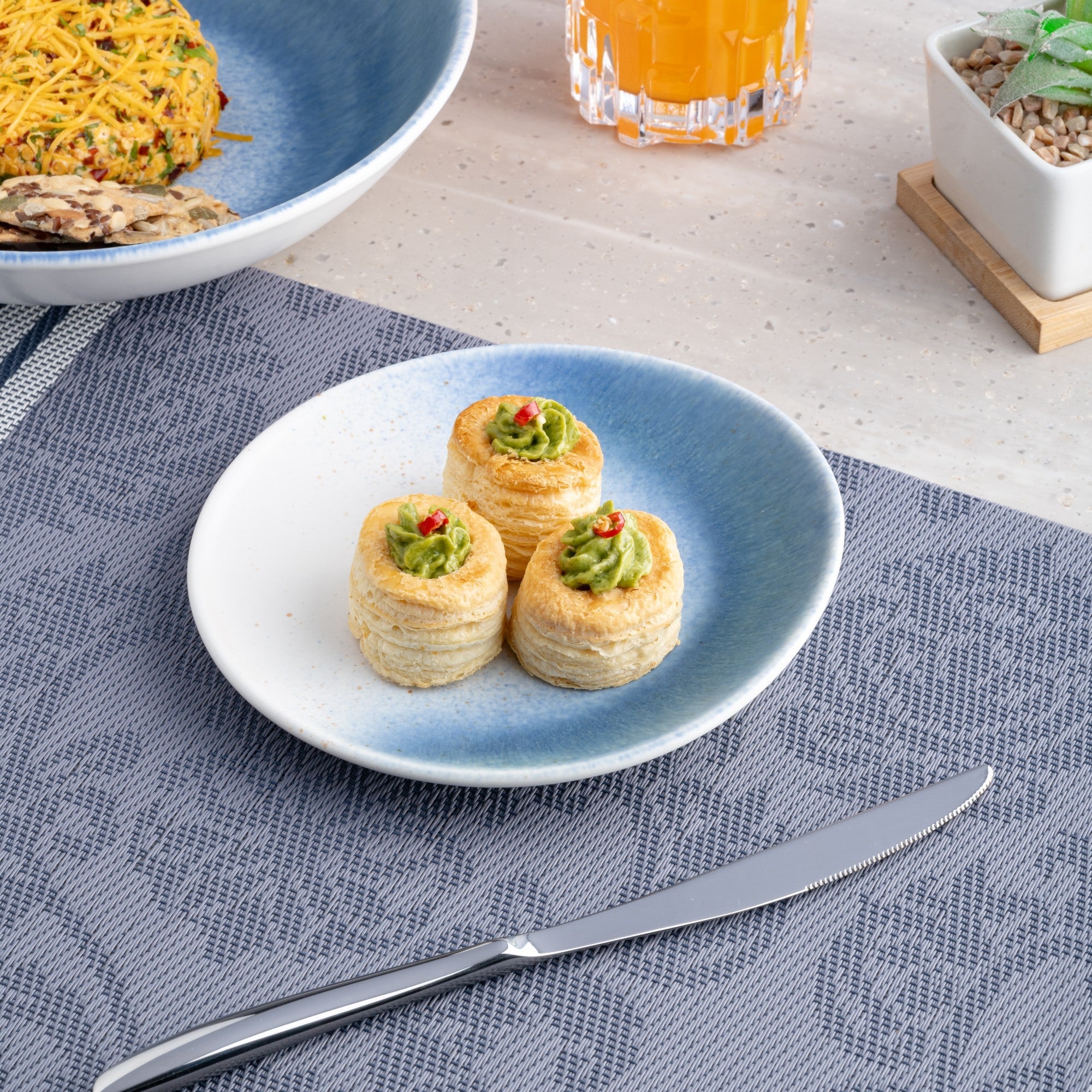 Porcelain Plate | Vital Coupe Elevated Plate, Set of 12