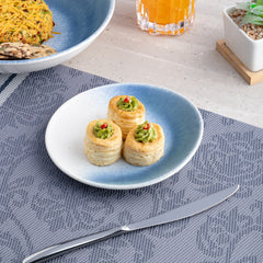 Porcelain Plate | Vital Coupe Elevated Plate, Set of 12