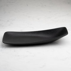 Rectangle Plate | Porcelain | Black, Set of 6