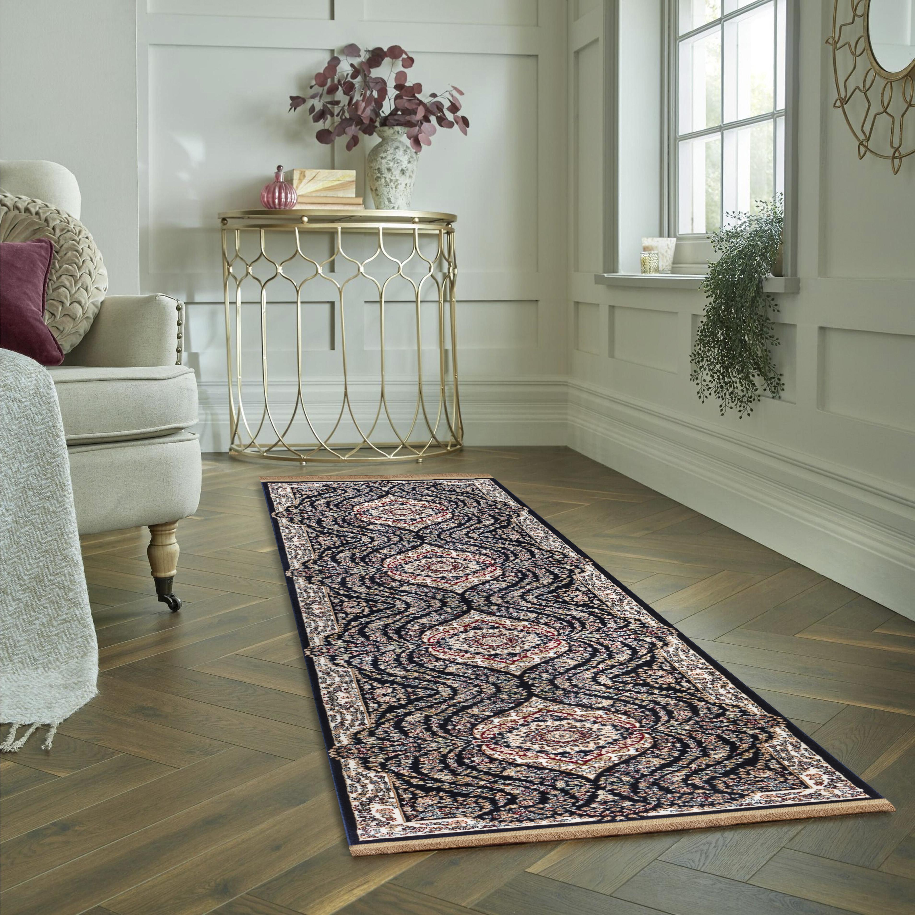 Sultan B001C Area Rug Navy