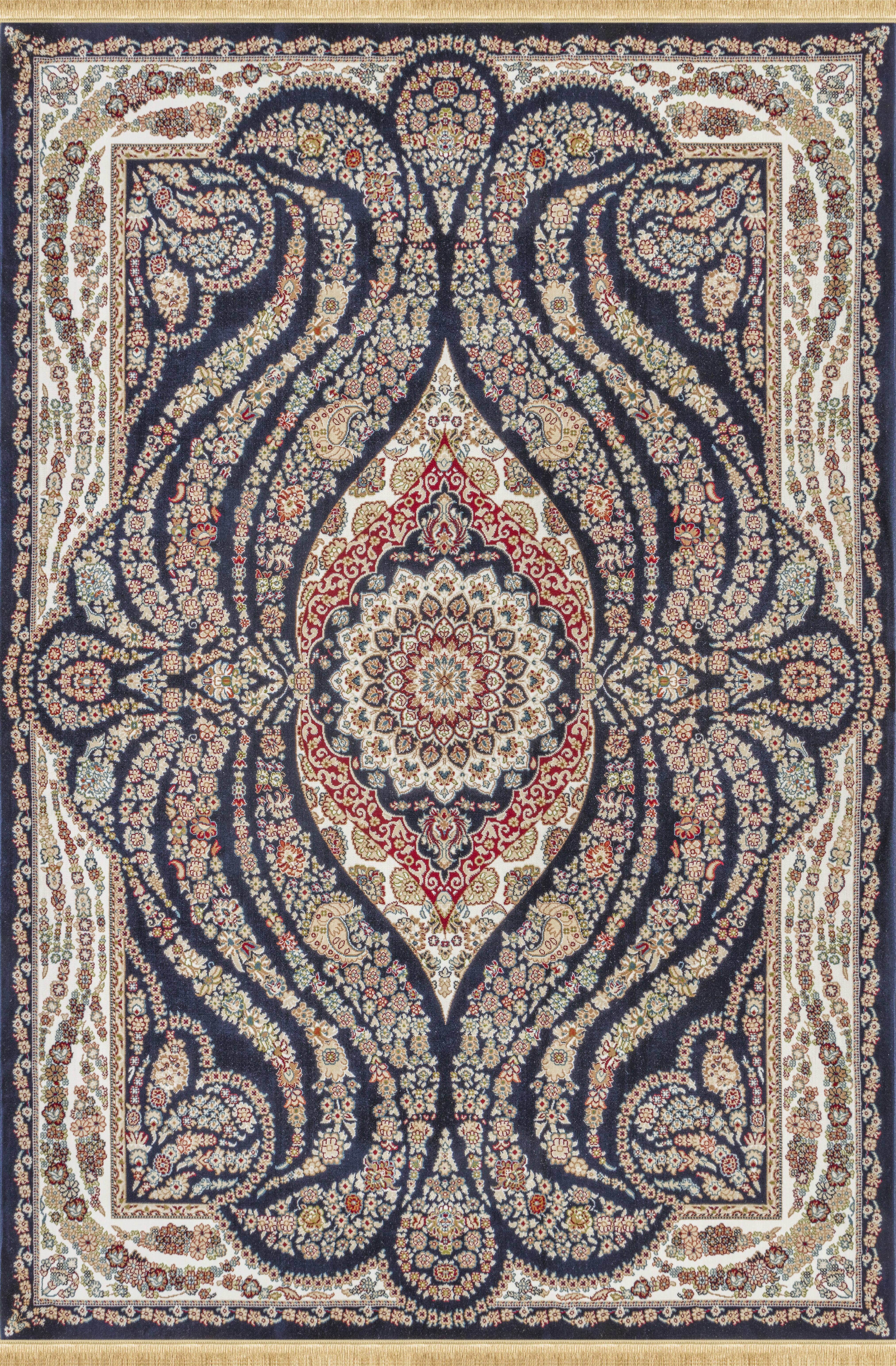 Sultan B001C Area Rug Navy