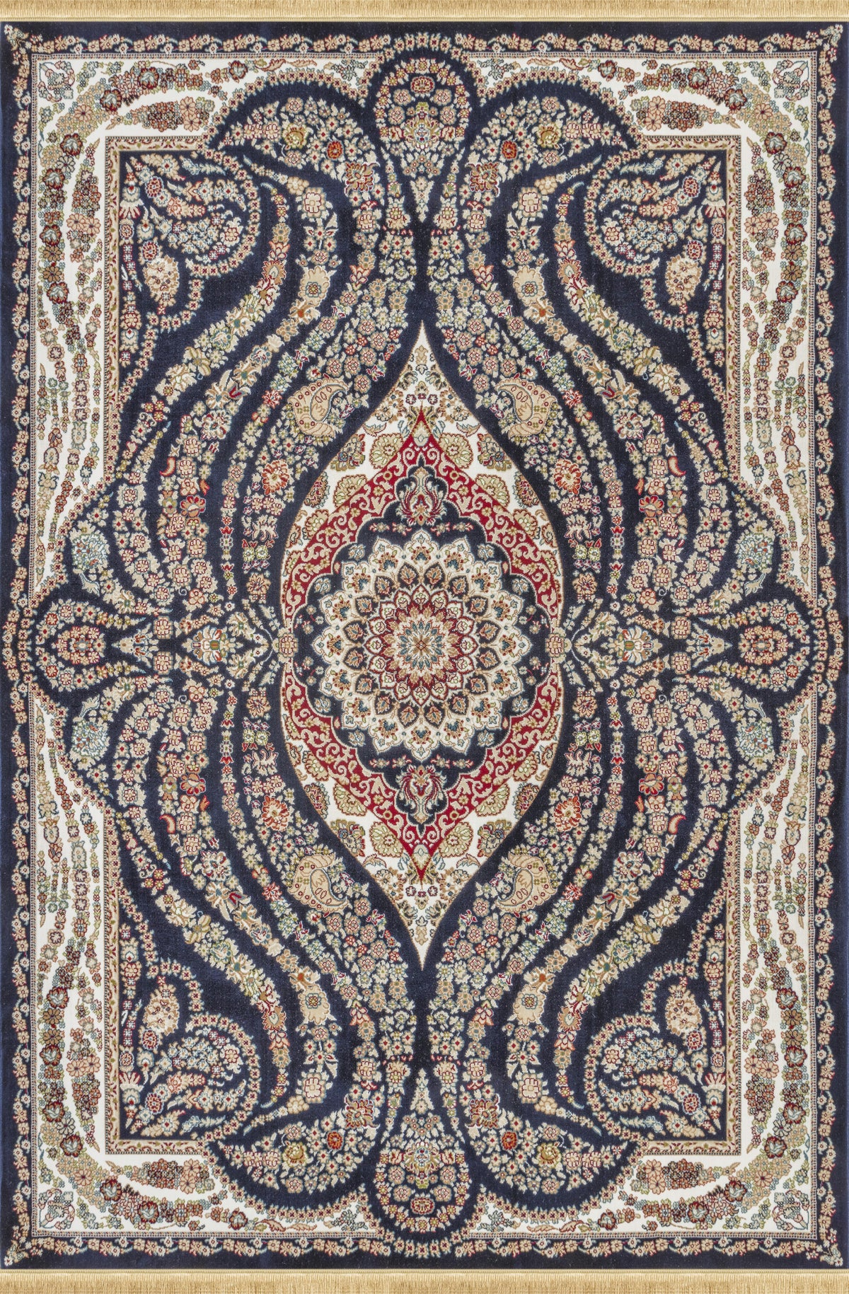 Sultan B001C Area Rug Navy