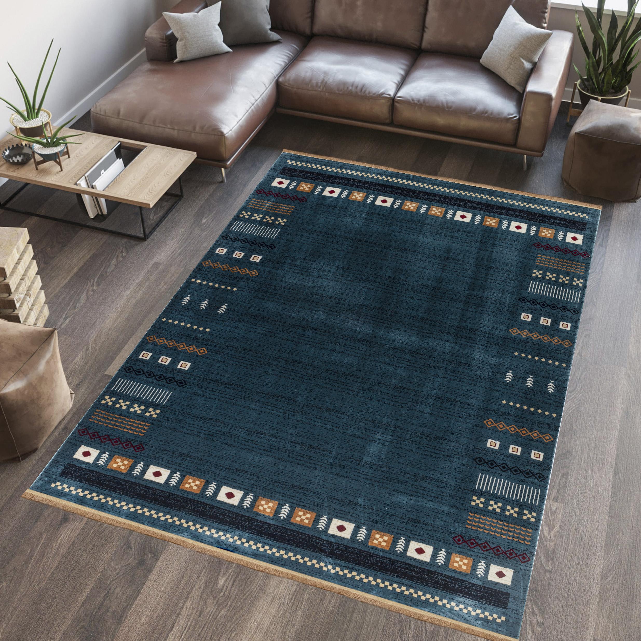 Kandahar B744A Area Rug Blue