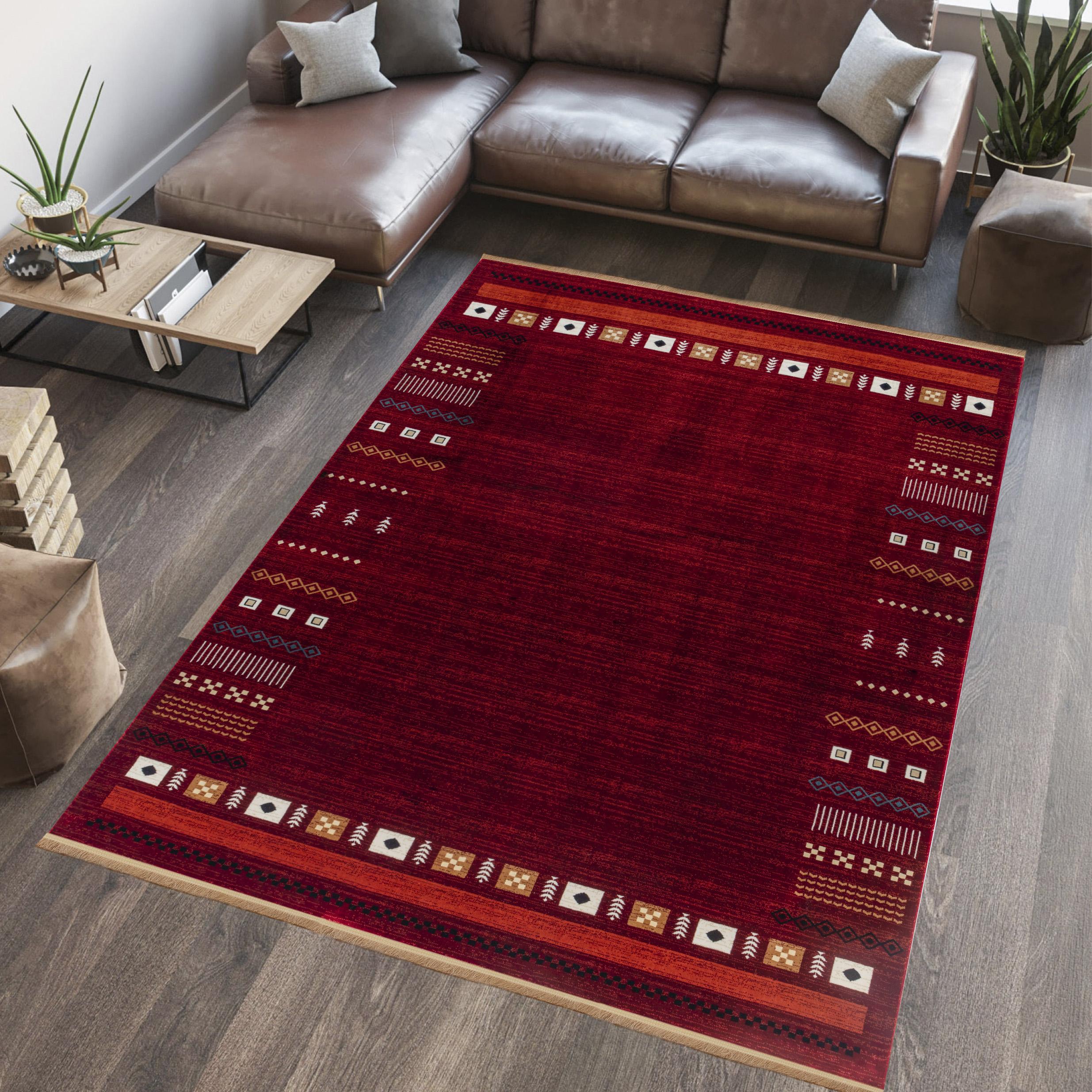 Kandahar B744A Area Rug Red