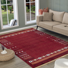 Kandahar B744A Area Rug Red