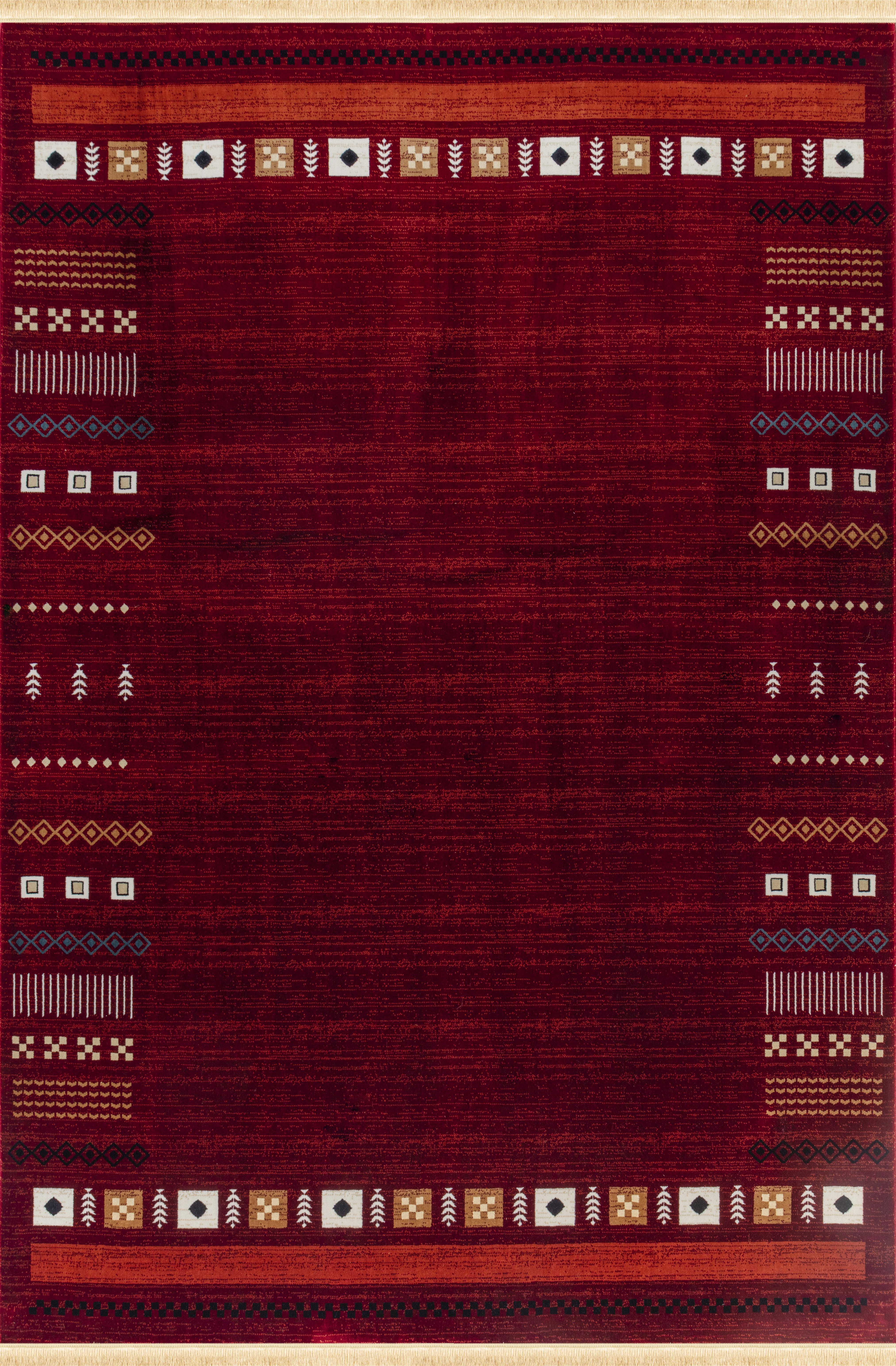 Kandahar B744A Area Rug Red
