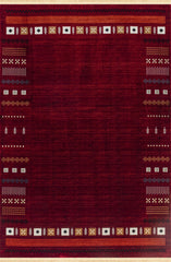 Kandahar B744A Area Rug Red