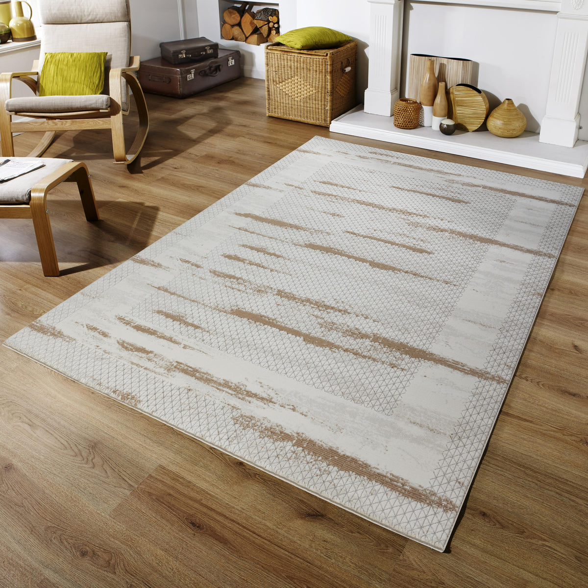 Boutique BT322 Area Rug Cream Brown