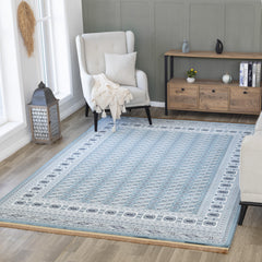 Sultan 668 Area Rugs Blue