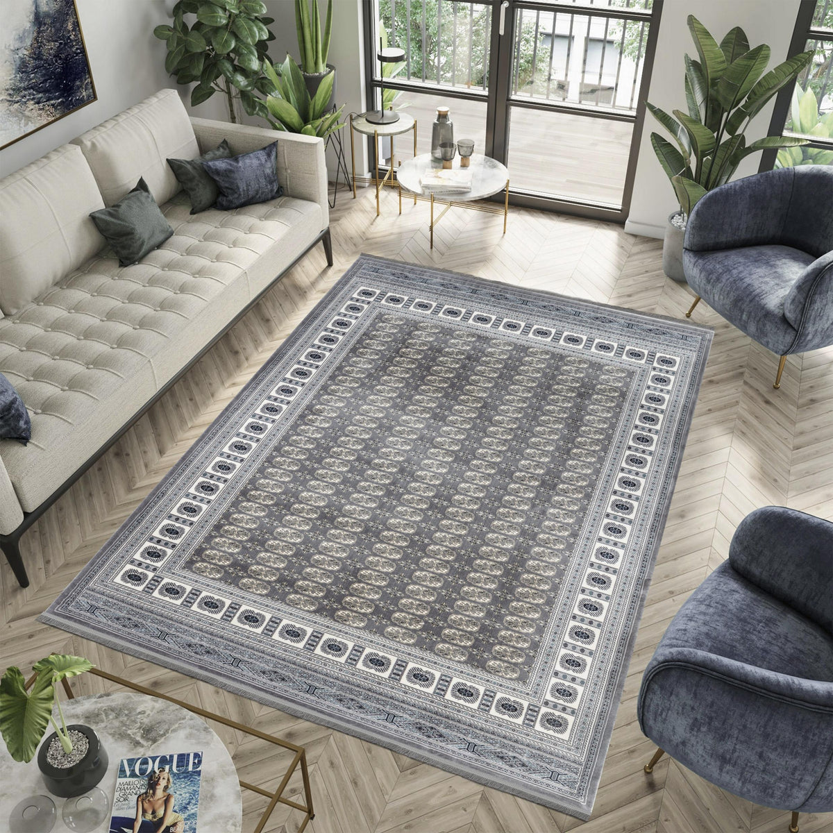 Sultan C669B Area Rug Grey