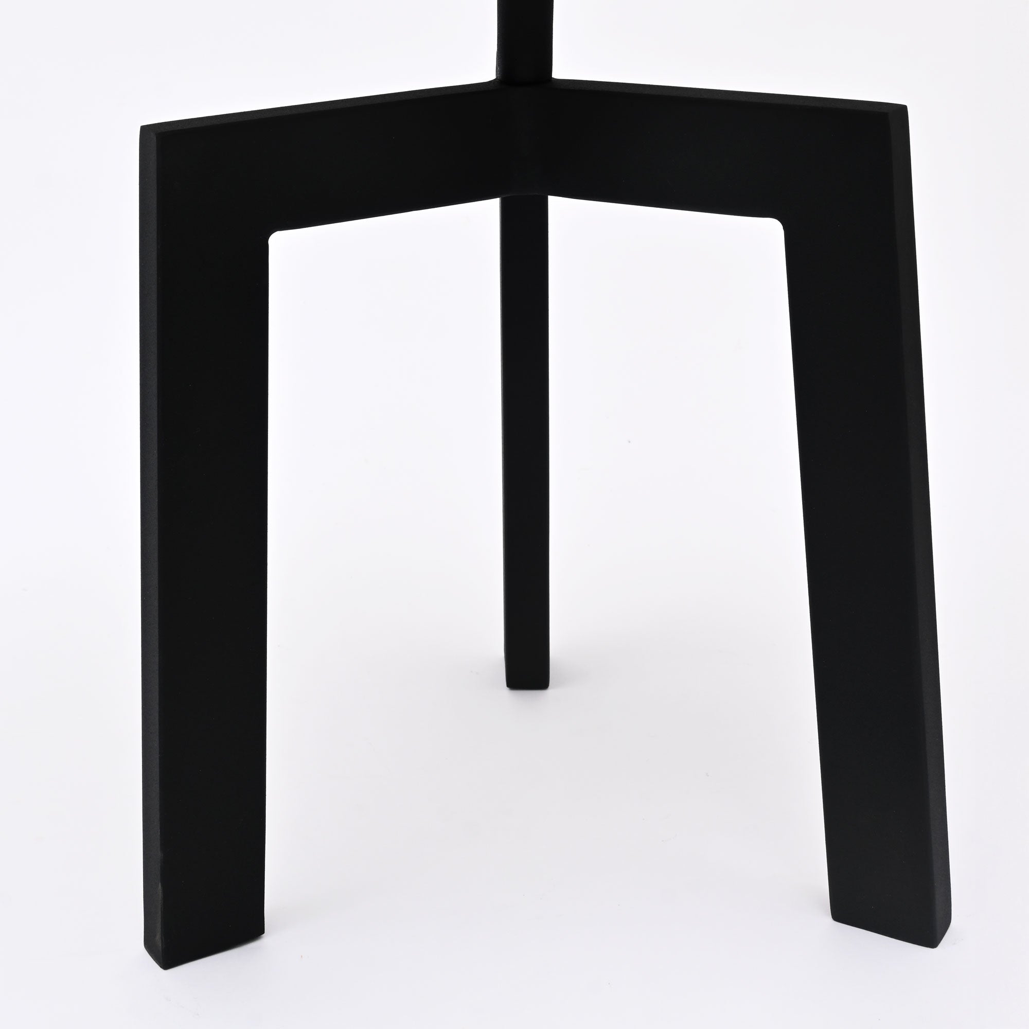 Marble Side Table | Round End Table | Black Metal Frame | Modern Living Room Accent