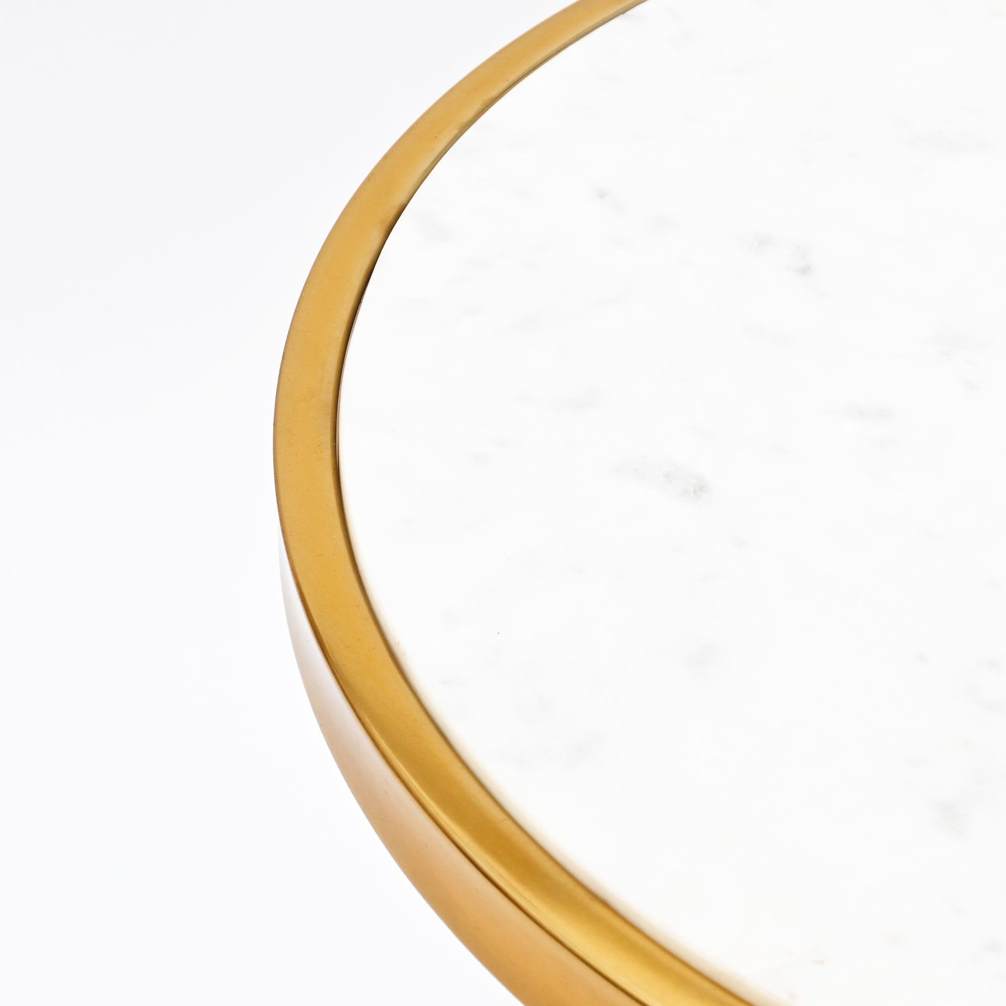 White Marble Side Table | Gold Metal Frame | Modern End Table | Home Decor Accent