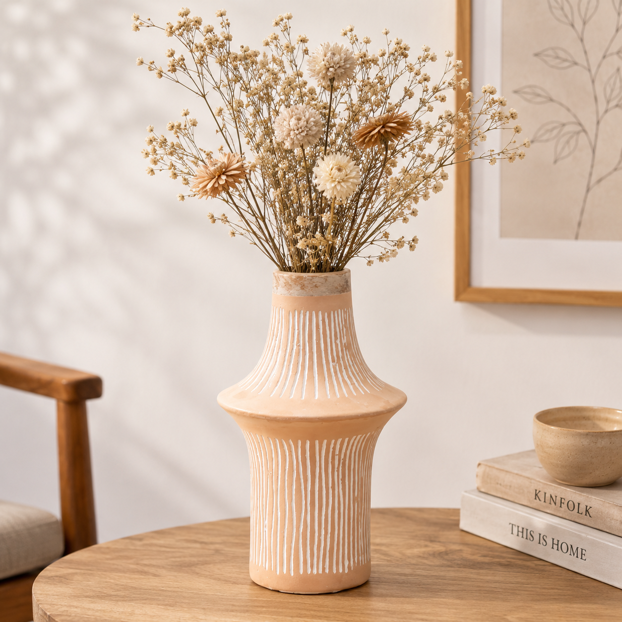 Handcrafted Ecomix Vase | Eco Friendly Decorative Vase (17” / 13.5”)
