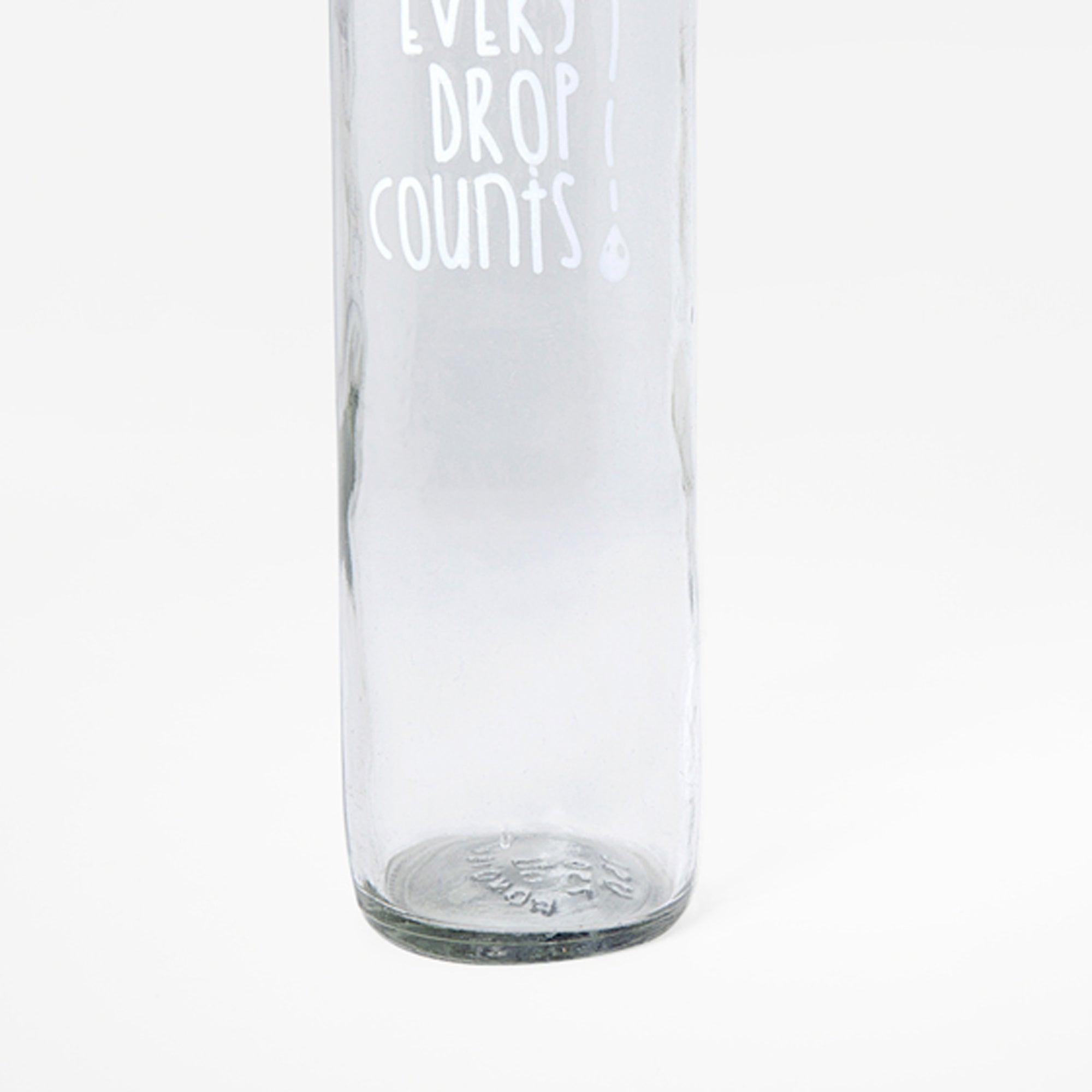 Drop Glass Water Bottle with Ceramic Stopper | Airtight Clear Bottle