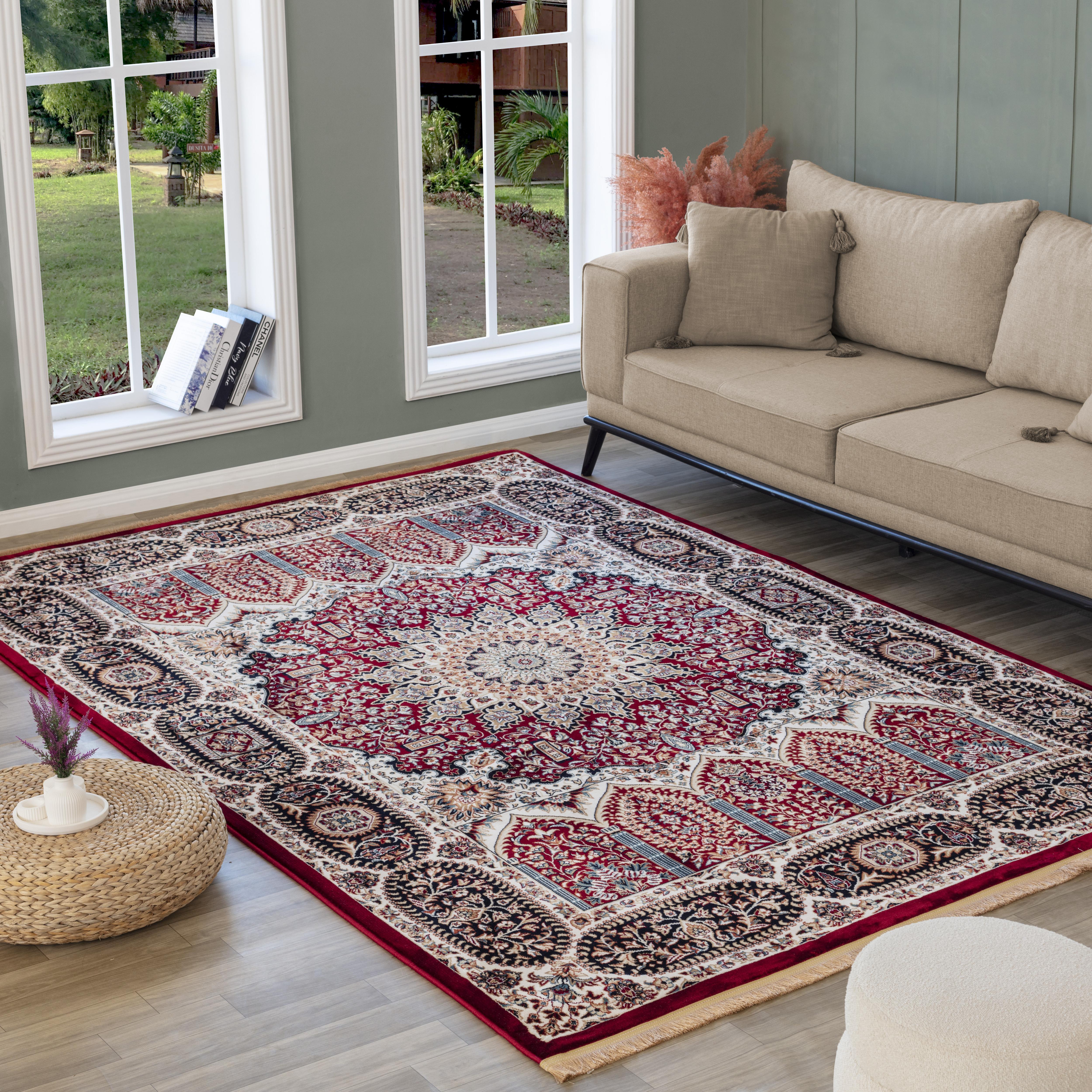 Sultan D528B Area Rug Red