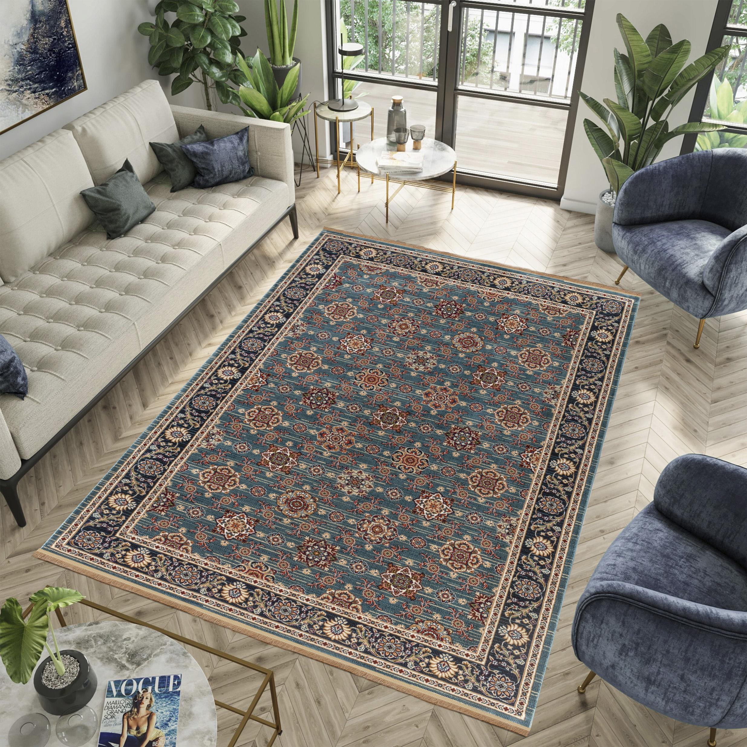 Kandahar D529B Area Rug Blue