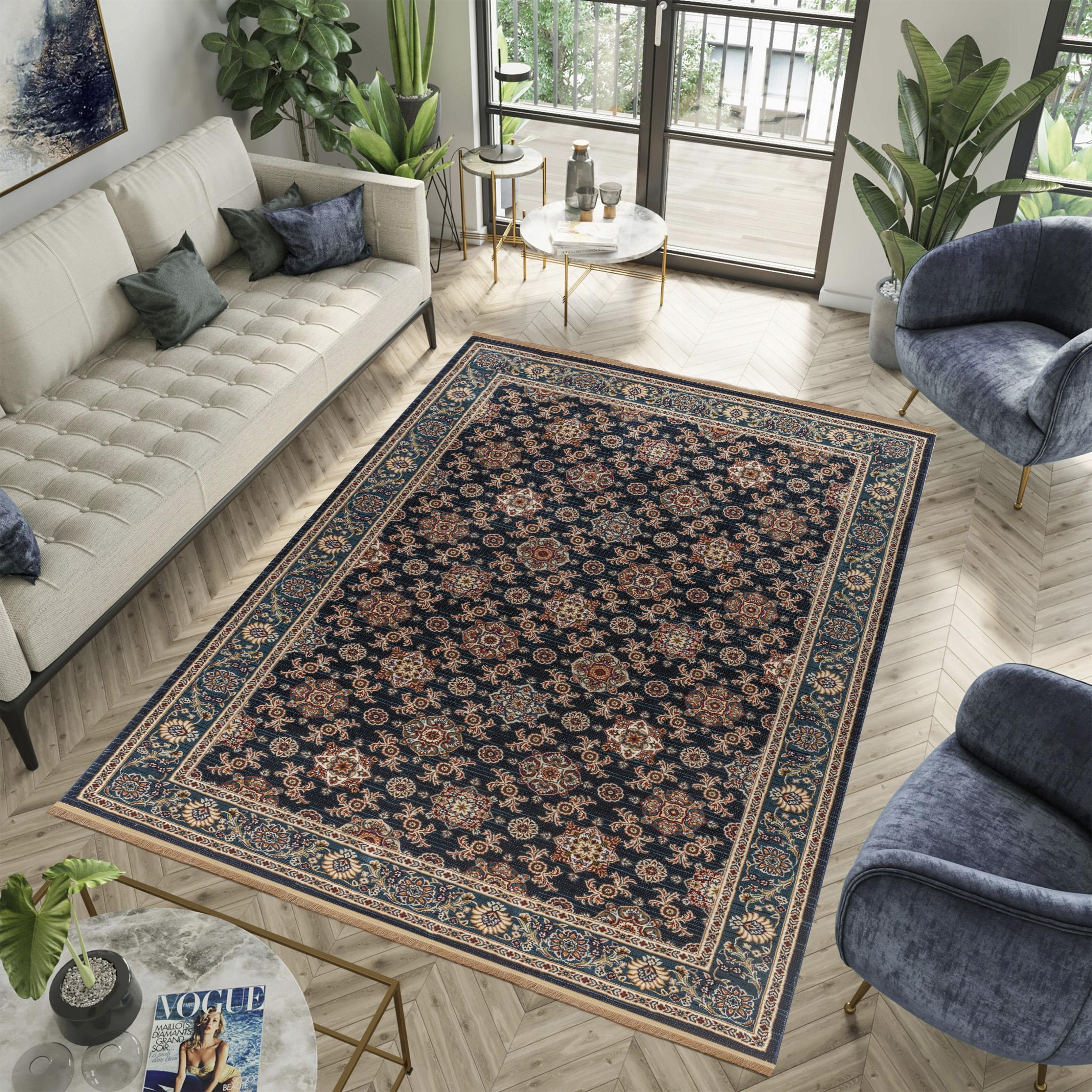 Kandahar D529B Area Rug Navy