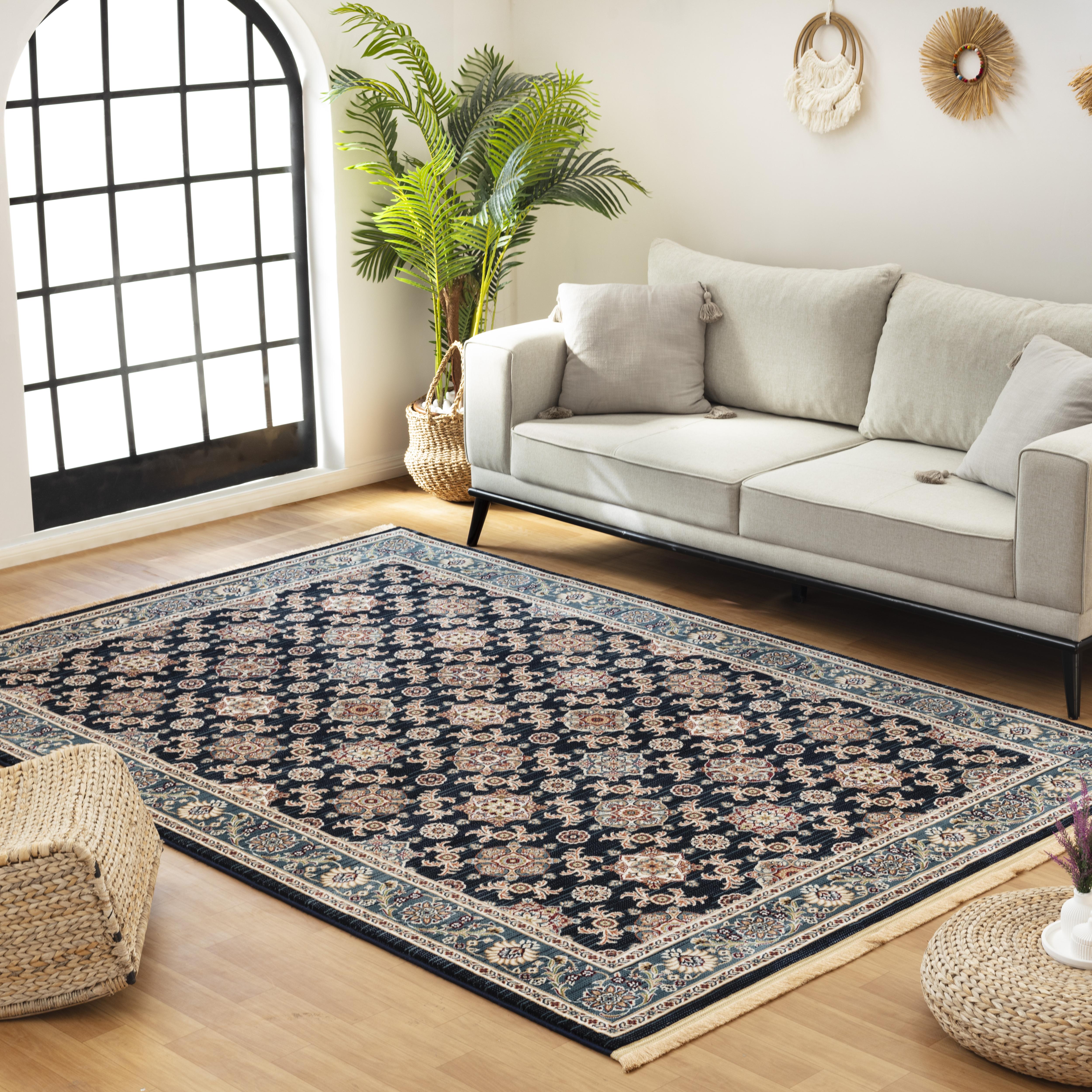 Kandahar D529B Area Rug Navy