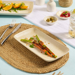 Rectangle Plate | Porcelain, Set of 6