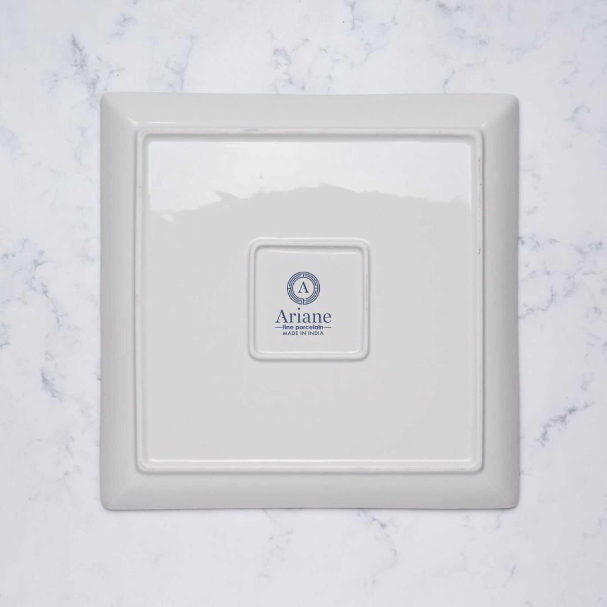 Square Platter With Foot | Porcelain, Palma | Pack of  6