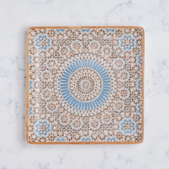 Square Platter With Foot | Porcelain, 6.2" | Pack of 12
