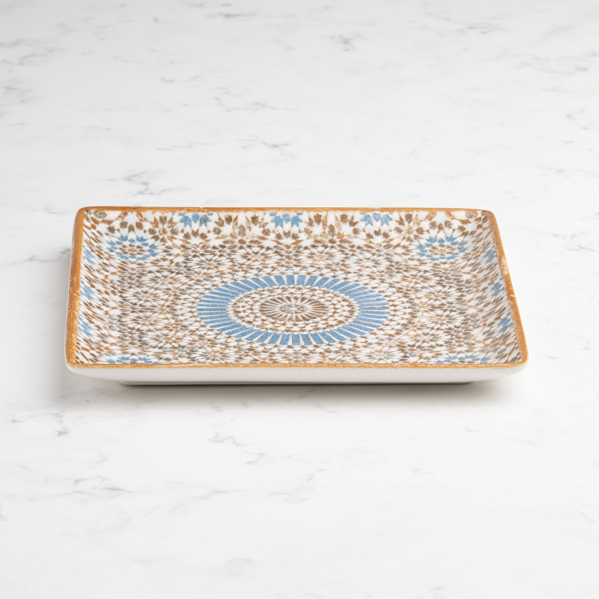 Square Platter With Foot | Porcelain, 6.2" | Pack of 12