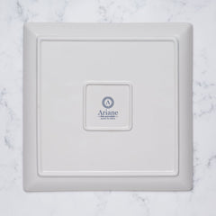 Square Platter With Foot | Porcelain, Pack of 6