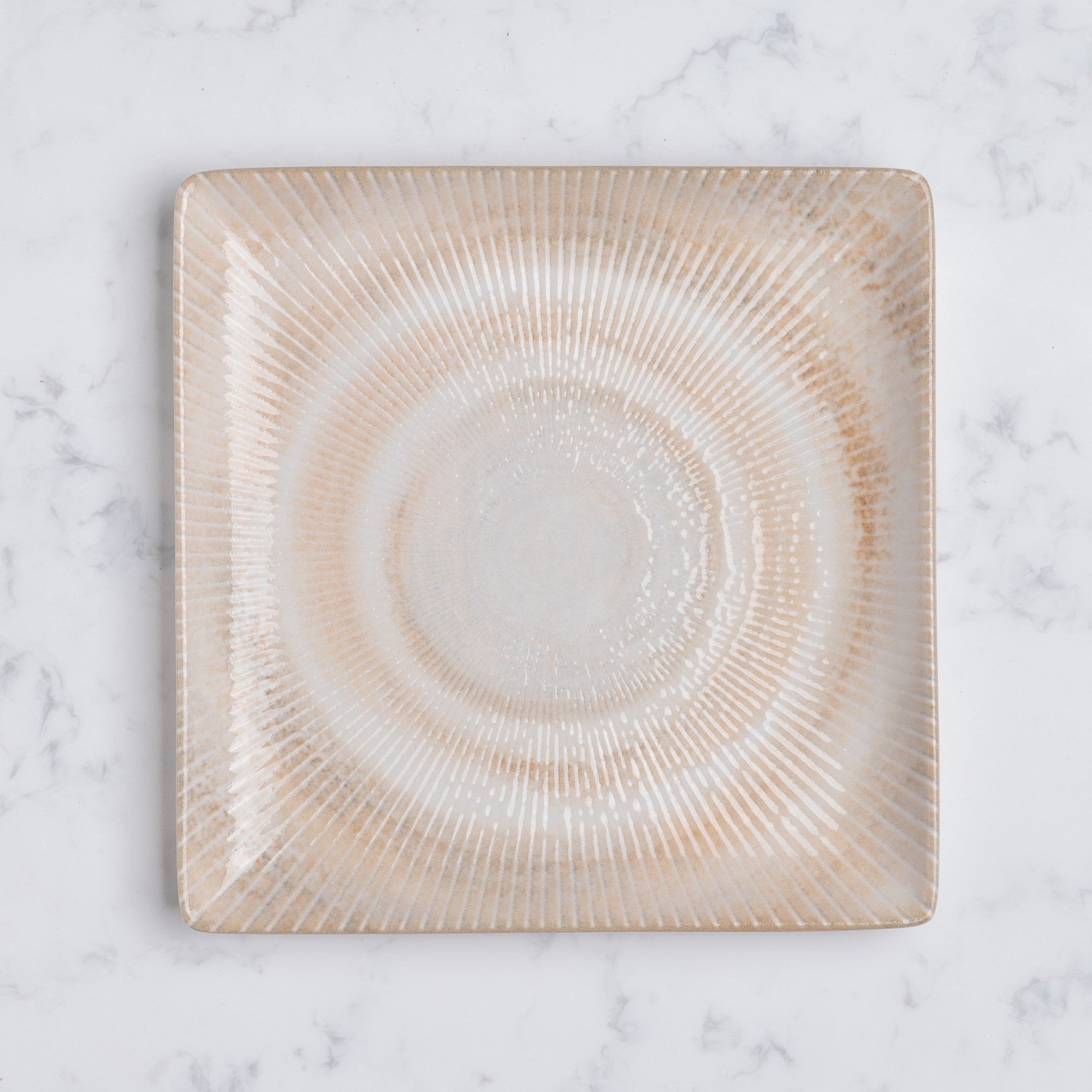 Premium Square Platter with Foot | Porcelain | 6.2" | Set of 12