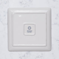 Premium Square Platter with Foot | Porcelain | 6.2" | Set of 12